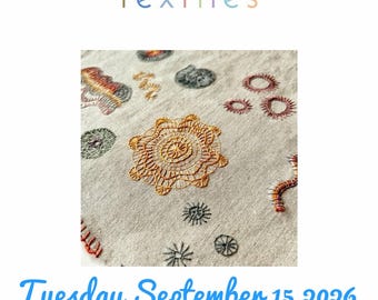 Zoom class on the blanket stitch Tuesday September 15 2026 7:00 (7 am) UTC