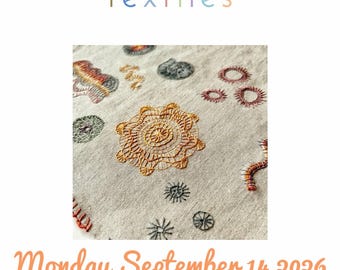 Zoom class on the blanket stitch Monday September 14 2026 17:30 (5.30 pm) UTC