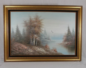 framed oil painting etsy