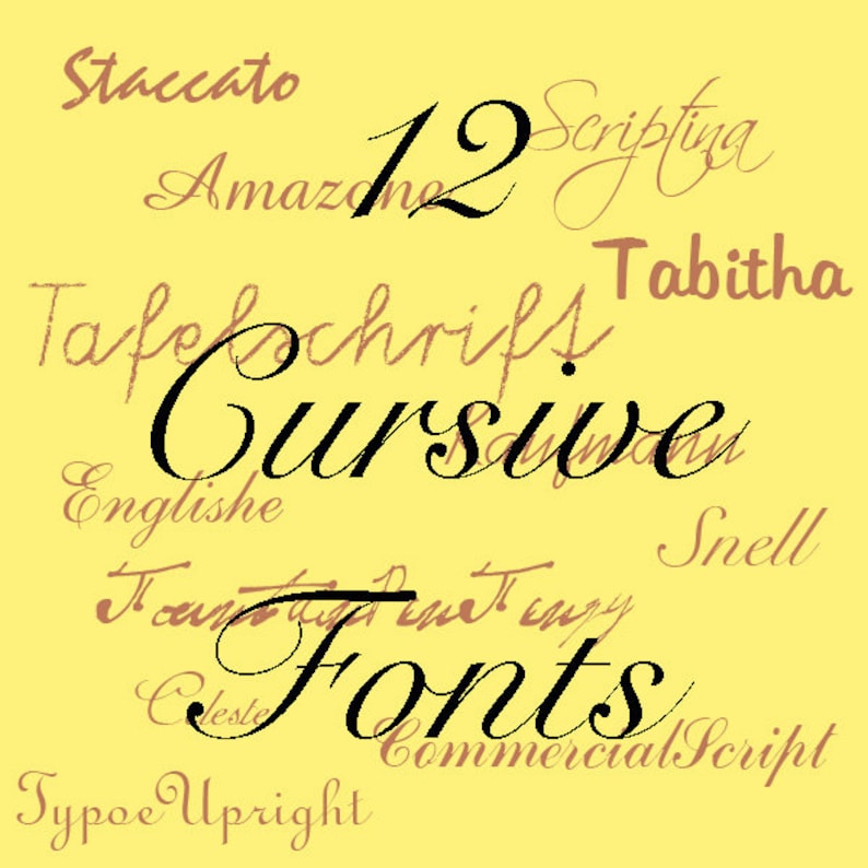 font corsivo inglese per mac
