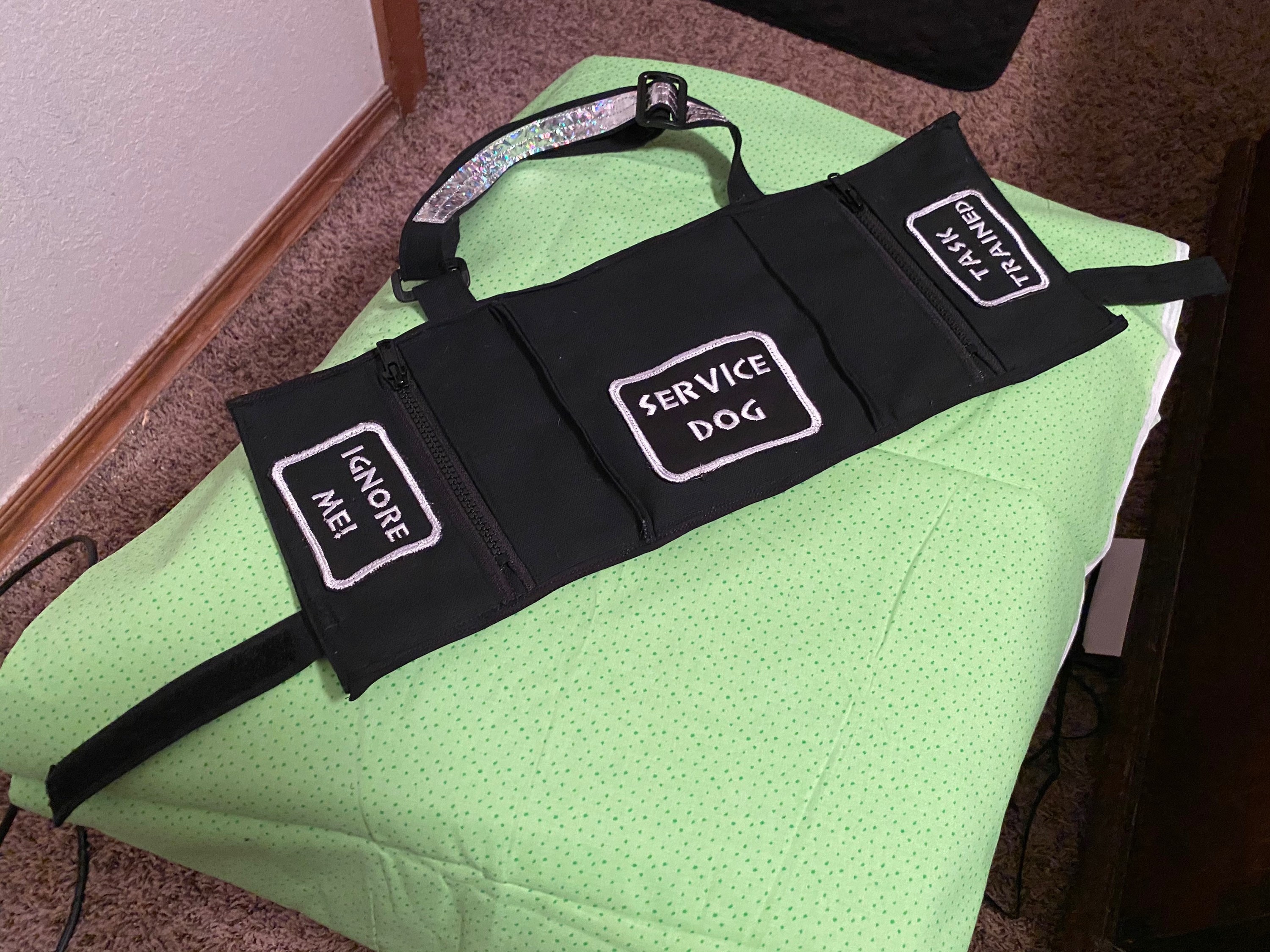 Custom Service Dog Vest/Cape. Rectangular cut Etsy