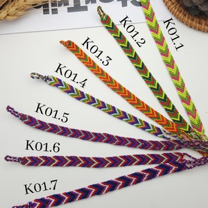 Friendships bracelets Handmade from thailand Unisex friendship bracelets Summer gifts Boho and hippie bracelets Bohemian Lot. (K01)