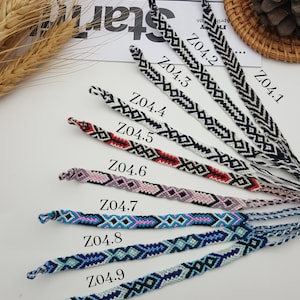 Friendships bracelets Handmade from thailand Unisex friendship bracelets Summer gifts Boho and hippie bracelets Bohemian Lot. (Z04)