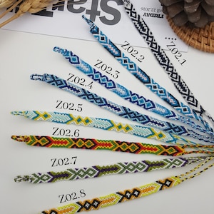 Friendships bracelets Handmade from thailand Unisex friendship bracelets Summer gifts Boho and hippie bracelets Bohemian Lot. (Z02)