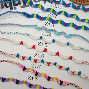 Friendships bracelets Handmade from thailand Unisex friendship bracelets Summer gifts Boho and hippie bracelets Bohemian Lot. (Z1)