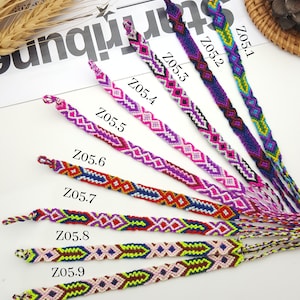 Friendships bracelets Handmade from thailand Unisex friendship bracelets Summer gifts Boho and hippie bracelets Bohemian Lot. (Z05)
