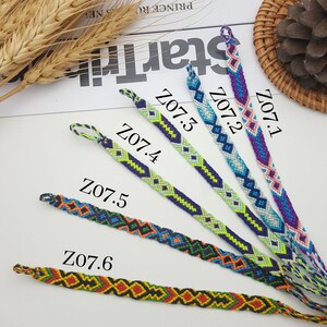 Friendships bracelets Handmade from thailand Unisex friendship bracelets Summer gifts Boho and hippie bracelets Bohemian Lot. (Z07)