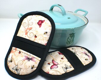Muschel Topflappen: Handgefertigte Topflappen mit Magnet