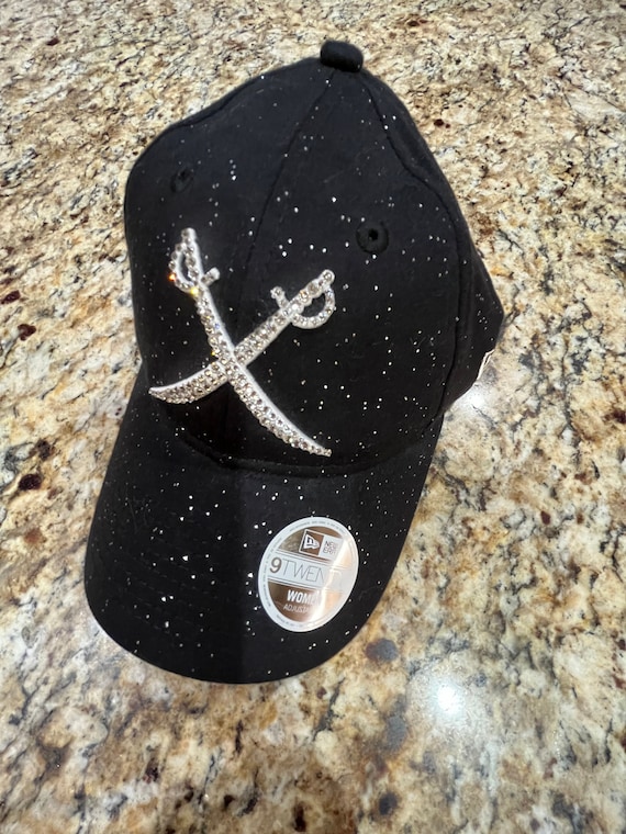 LAS VEGAS RAIDERS Black/silver Cross Swords Bling Hat Raider