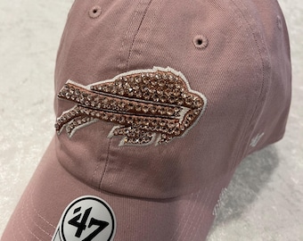 BUFFALO BILLS Blush Bling Hat:  Hand-Jeweled SWAROVSKI Crystals