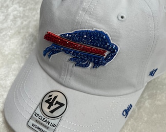 BUFFALO BILLS Pink Bling Hat: Hand-jeweled Pink SWAROVSKI  display picture 1