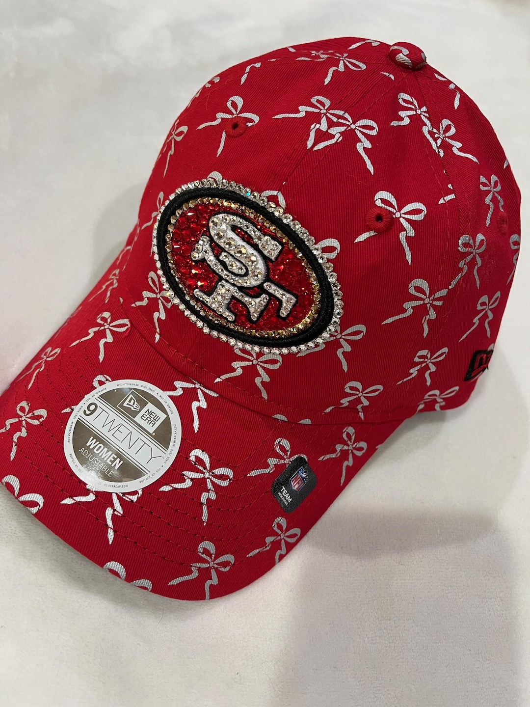 SF 49ers Red Bling Hat: Hand-jeweled With SWAROVSKI Crystals - Etsy
