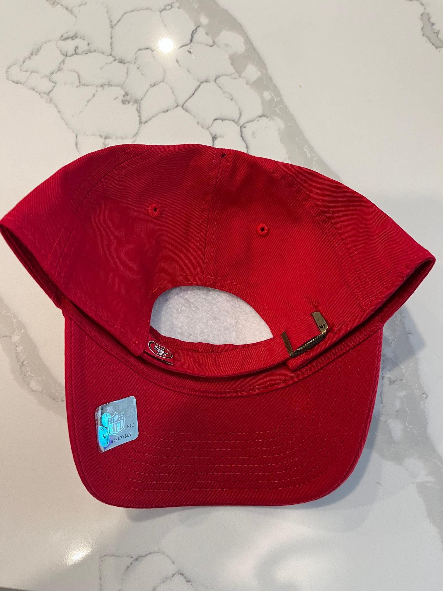 San Francisco 49ers Red Visor Cap‎ design with Logo and rhinestones 49ers Rhinestone Cap - Etsy main image 3