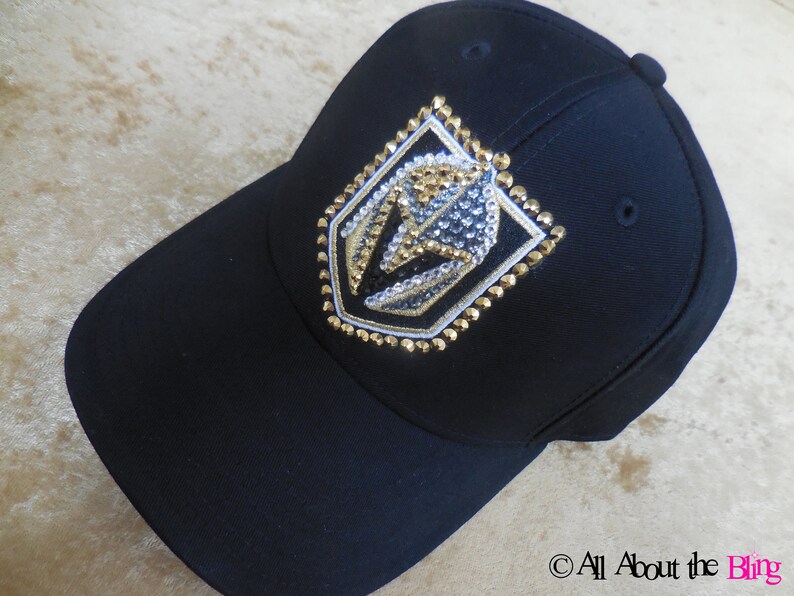 Las Vegas Golden Knights Hat VGK Custom Cap With Hand Jeweled Etsy