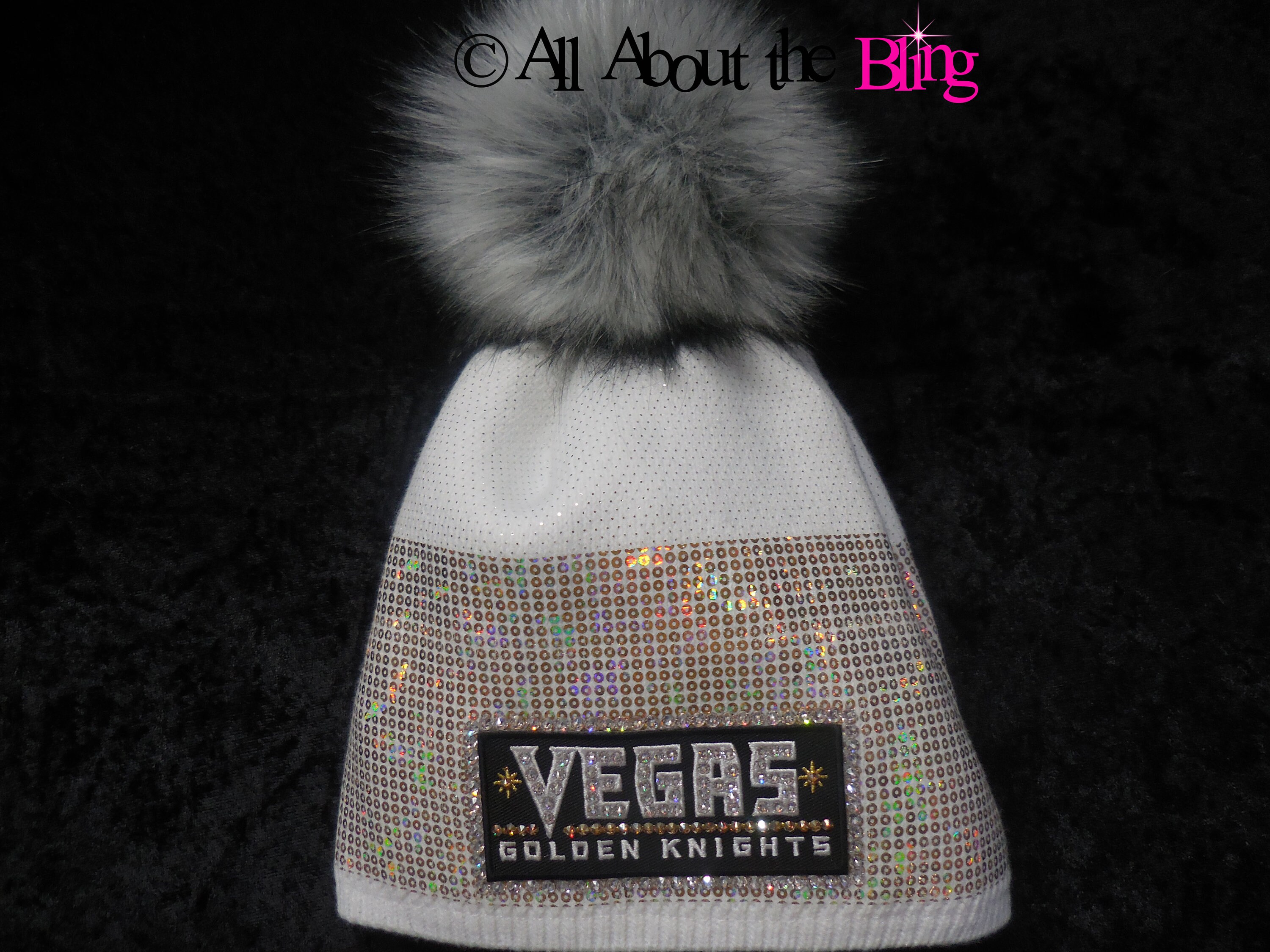 NHL Las Vegas Golden Knights Kids Winter Knit Hat with Pom Pom