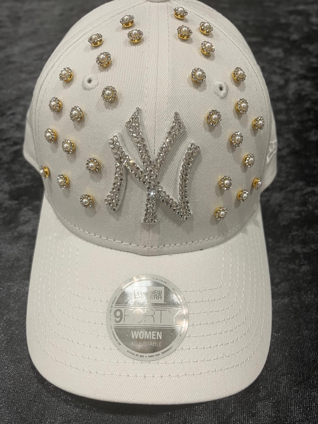 NEWERA 9FORTY White SWAROVSKI Jewel デコ il_1080xN.7101537552_s1tq.jpg