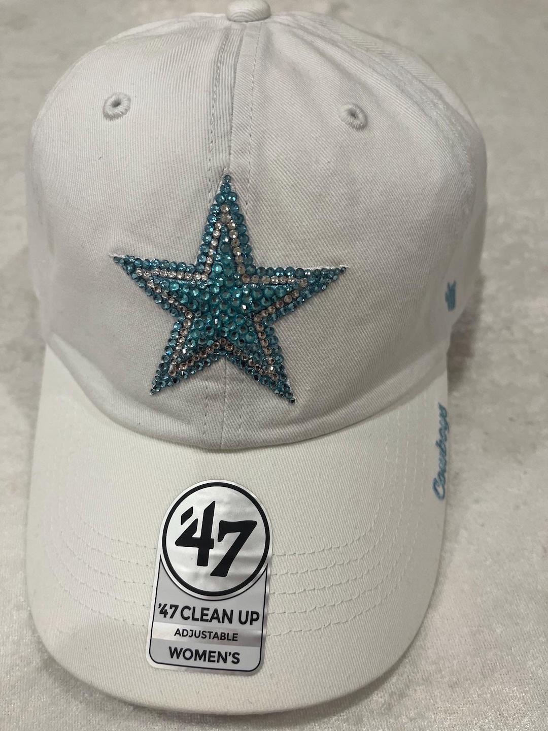 DALLAS COWBOYS White Women's Rhinestone Bling Hat: Hand-jeweled With ...