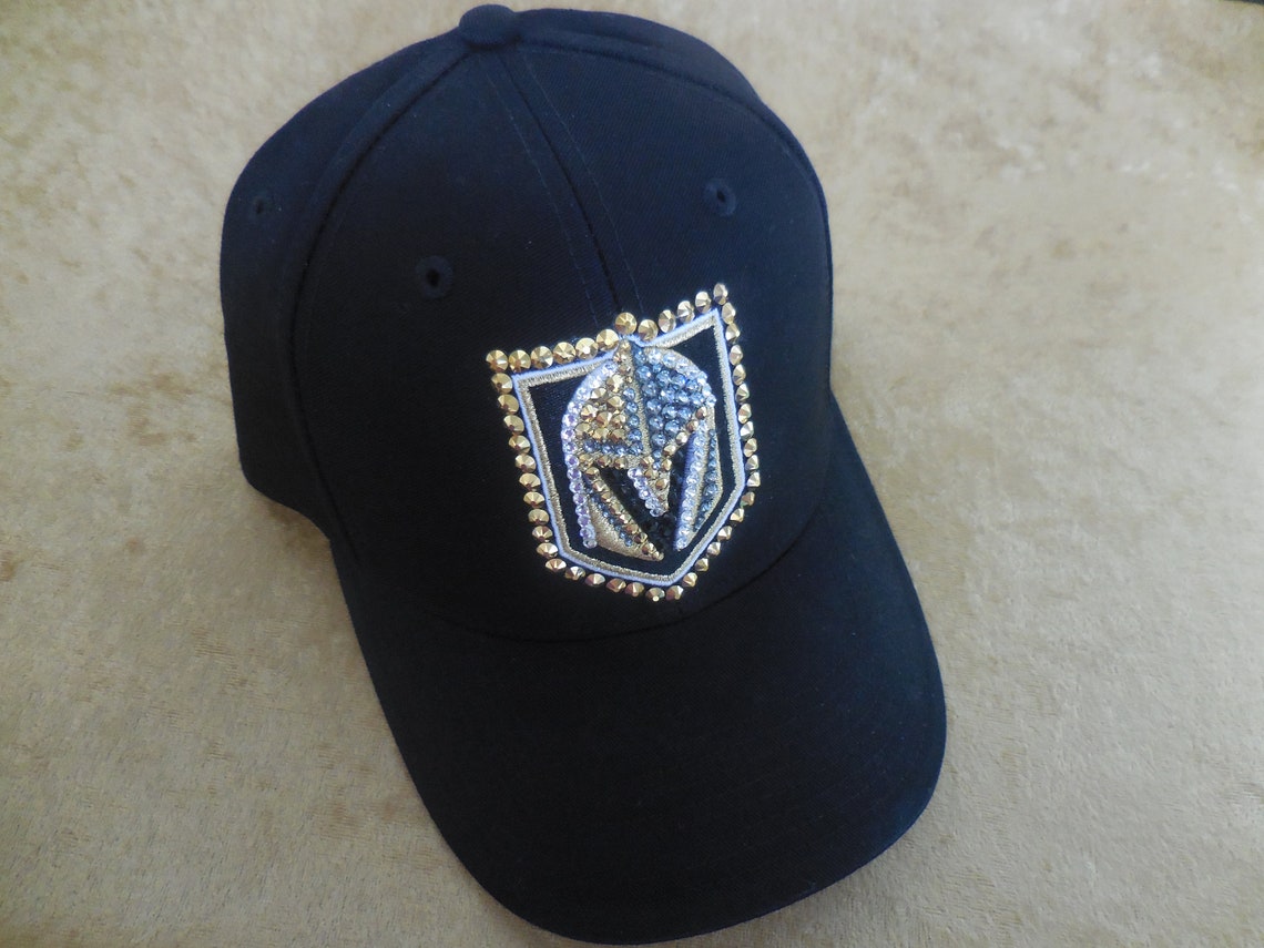 Las Vegas Golden Knights Hat VGK Custom Cap With Hand Jeweled Etsy