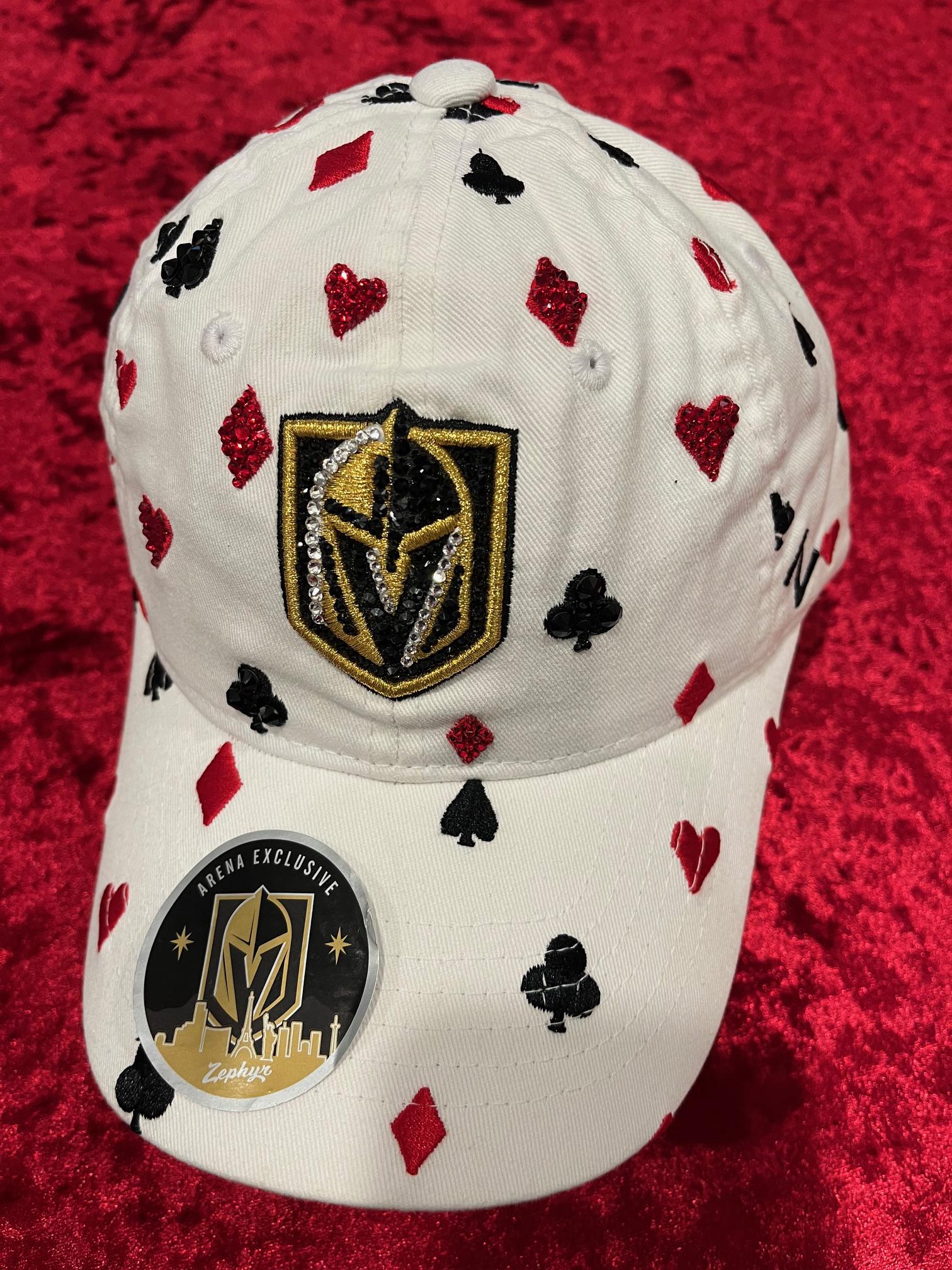 VEGAS GOLDEN KNIGHTS White Bling Hat: Hand-jeweled Swarovski  display picture 1