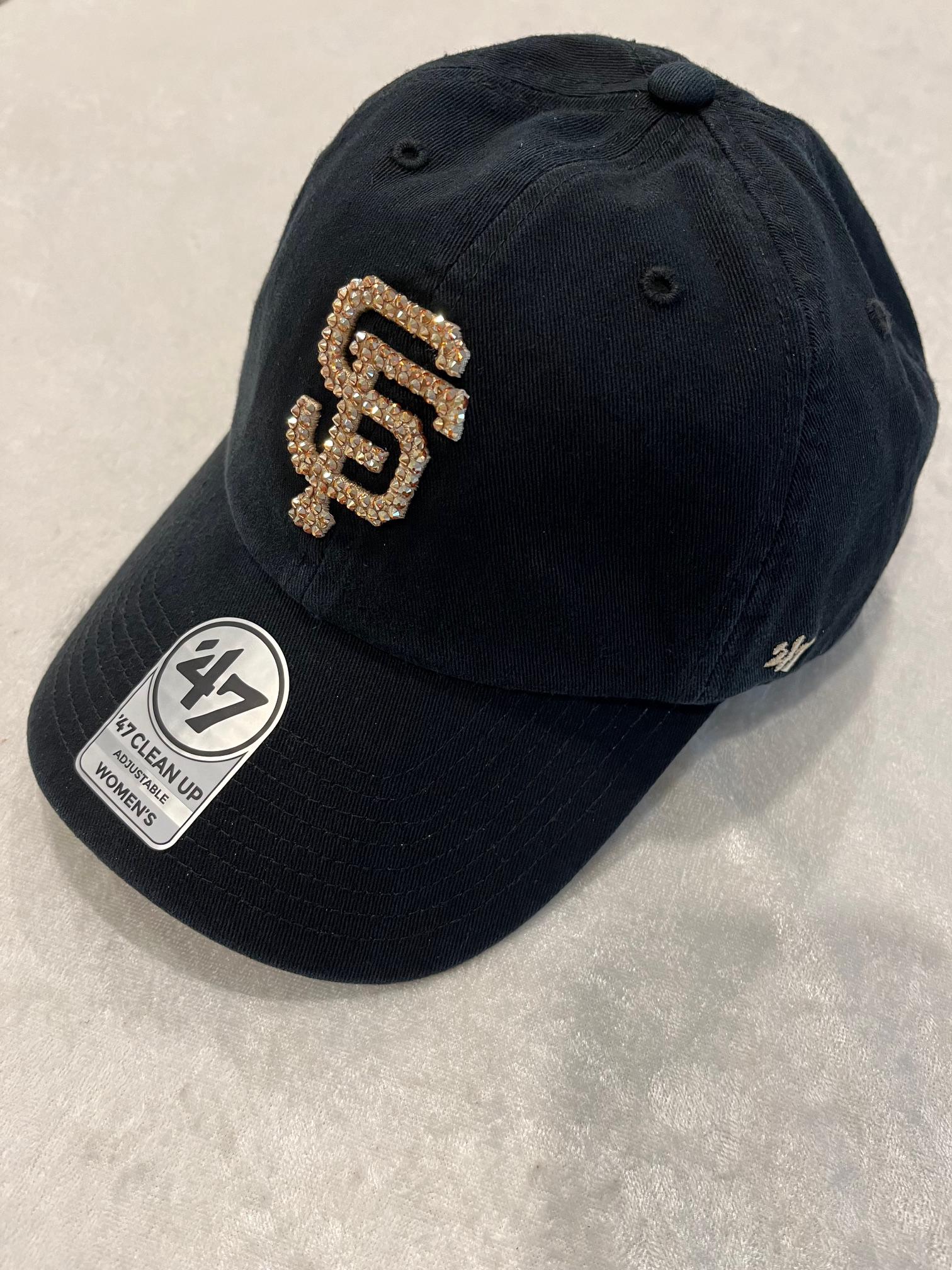 SAN FRANCISCO SF Giants Black Hat Leopard Under Visor Hand