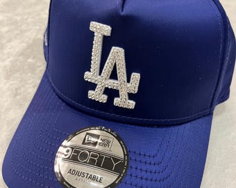 Bling Crystal LA Dodgers Royal Blue Adjustable Hat | MLB  display picture 1
