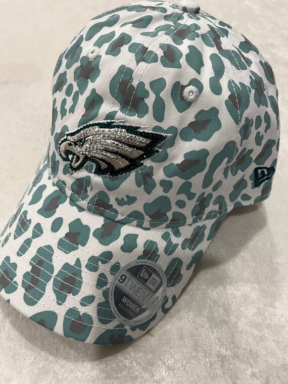 PHILADELPHIA EAGLES Rare Hat: Ivory Leopard Hand-jeweled  display picture 3