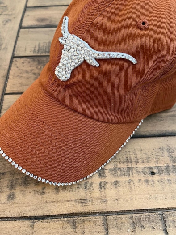 Texas Longhorns Hat: Hand-jeweled Swarovski Crystal Logo and  display picture 3