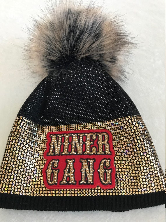 black niner beanie