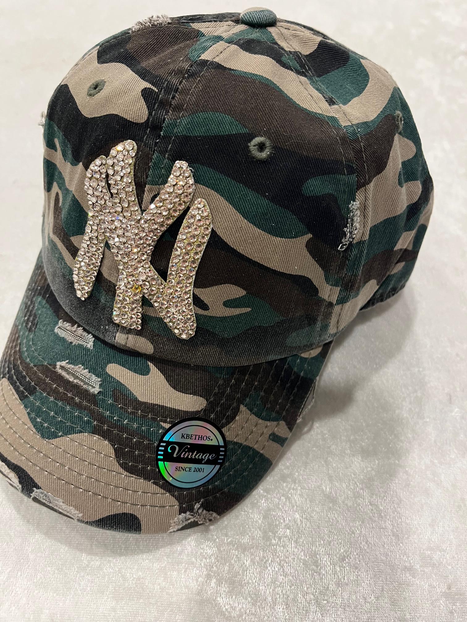 oMA NY NY METAL CAMO HAT