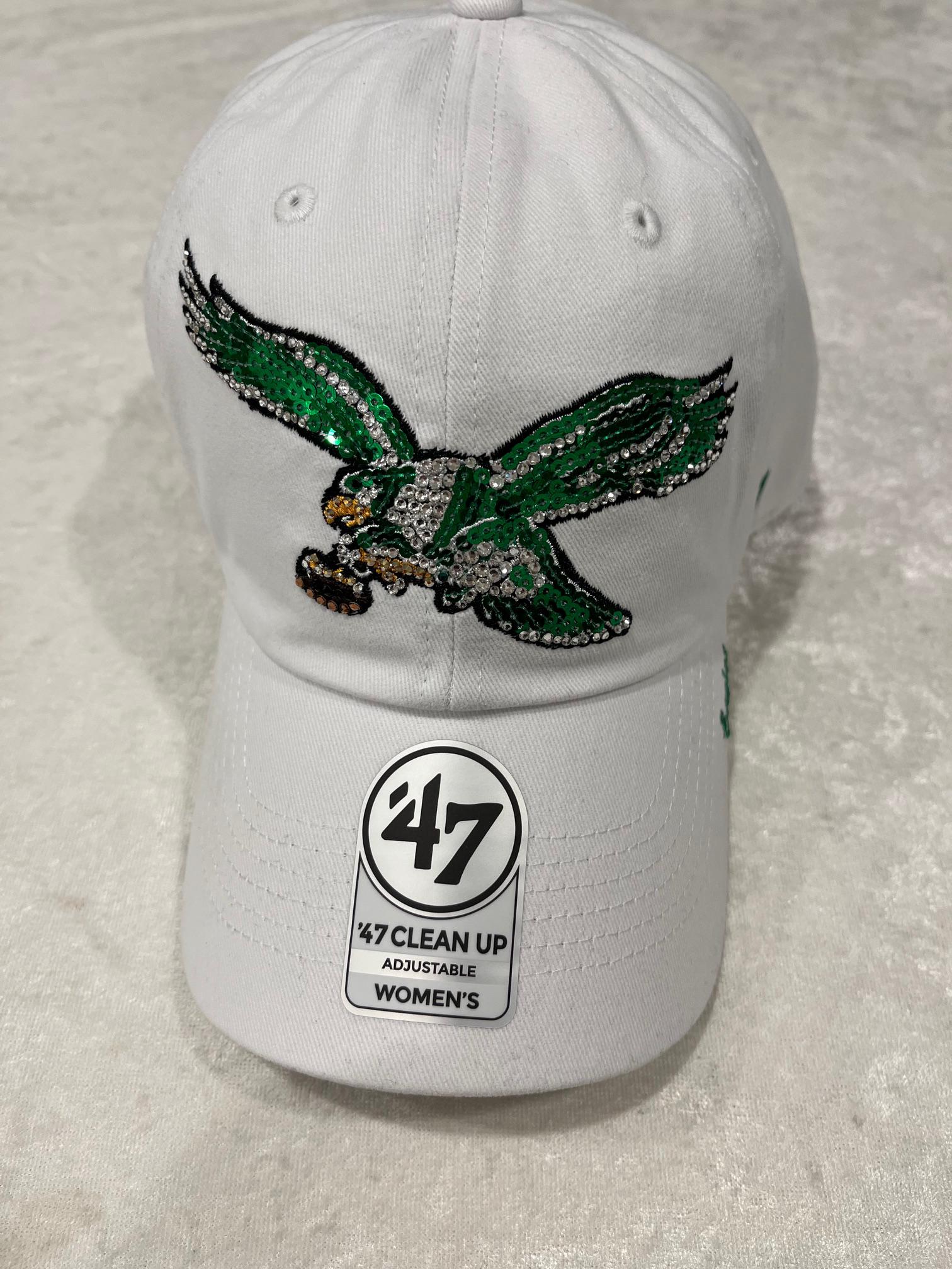 Philadelphia EAGLES RARE White Bling Hat: Hand-jeweled  display picture 1