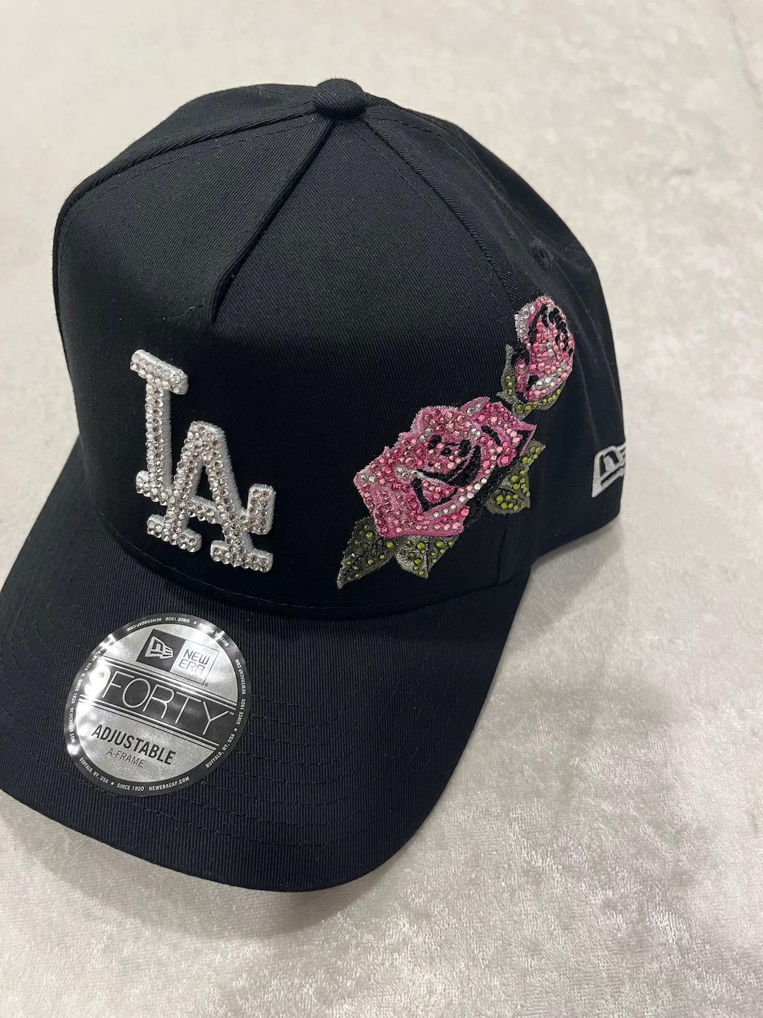 キャップ グリーン ピンク メジャー 刺繍 アスレチックス MLB ローズ