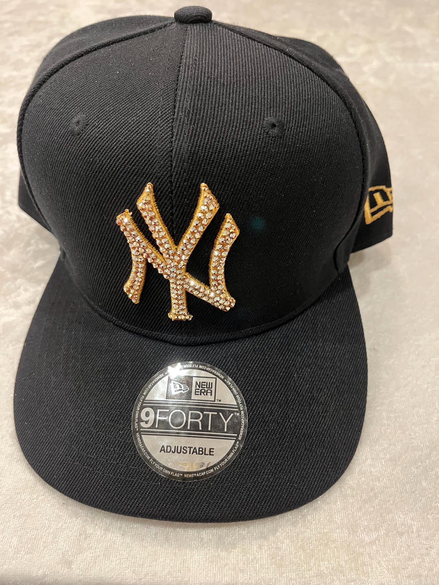 New Era Ny Black Cap - Etsy