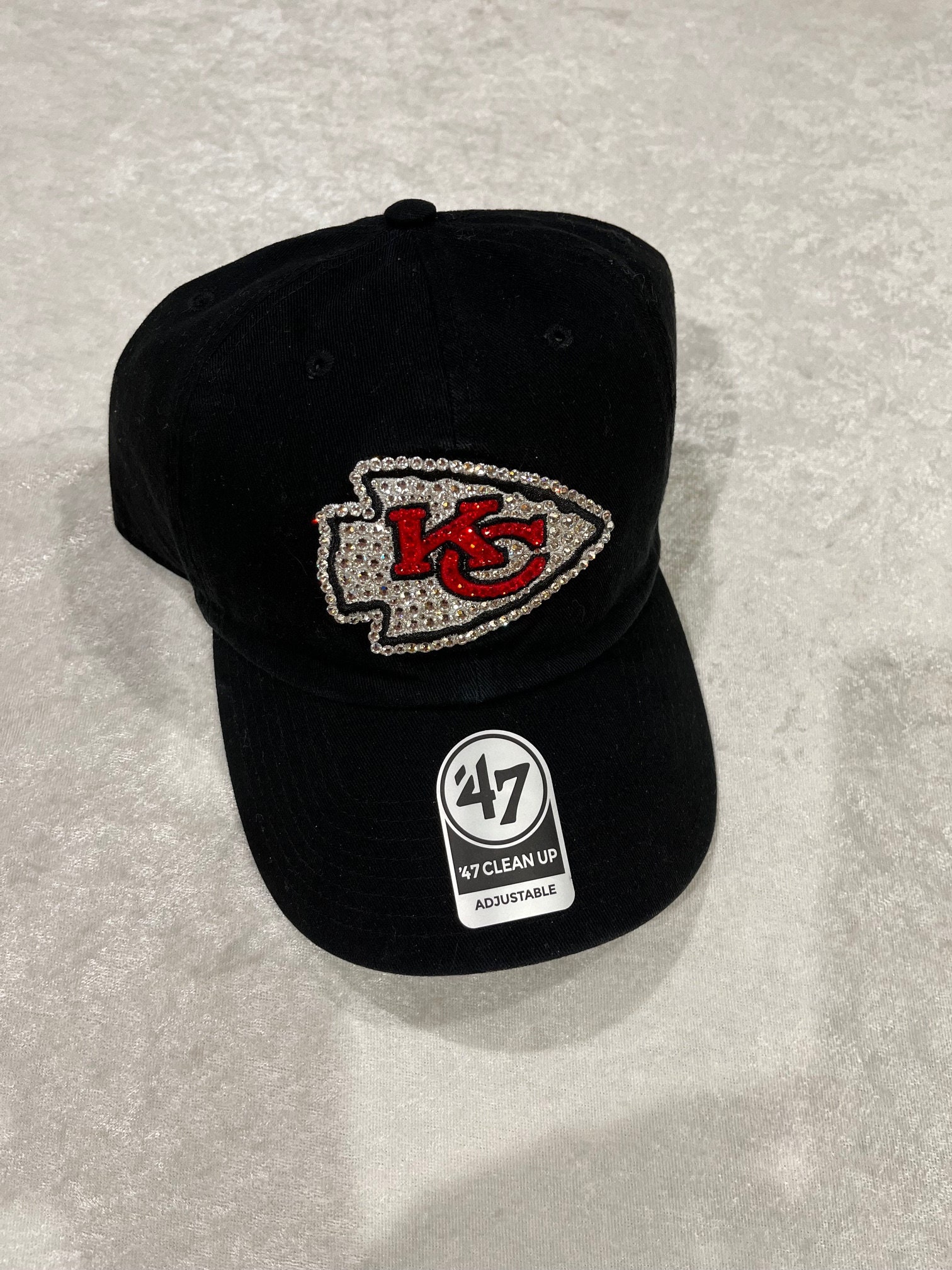 Custom made KC Chiefs Bling Cap Kansas Chiefs Bling Hat - Etsy main image 4