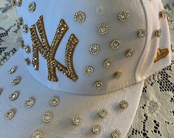 Blinged Out Green NY Yankees Hat - Etsy display picture 1