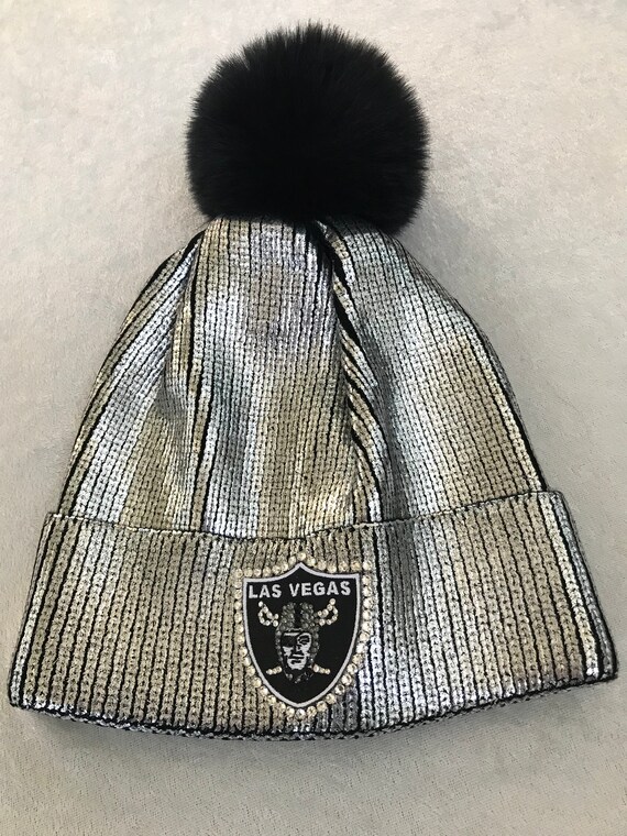 LAS VEGAS RAIDERS Hat Custom Silver 