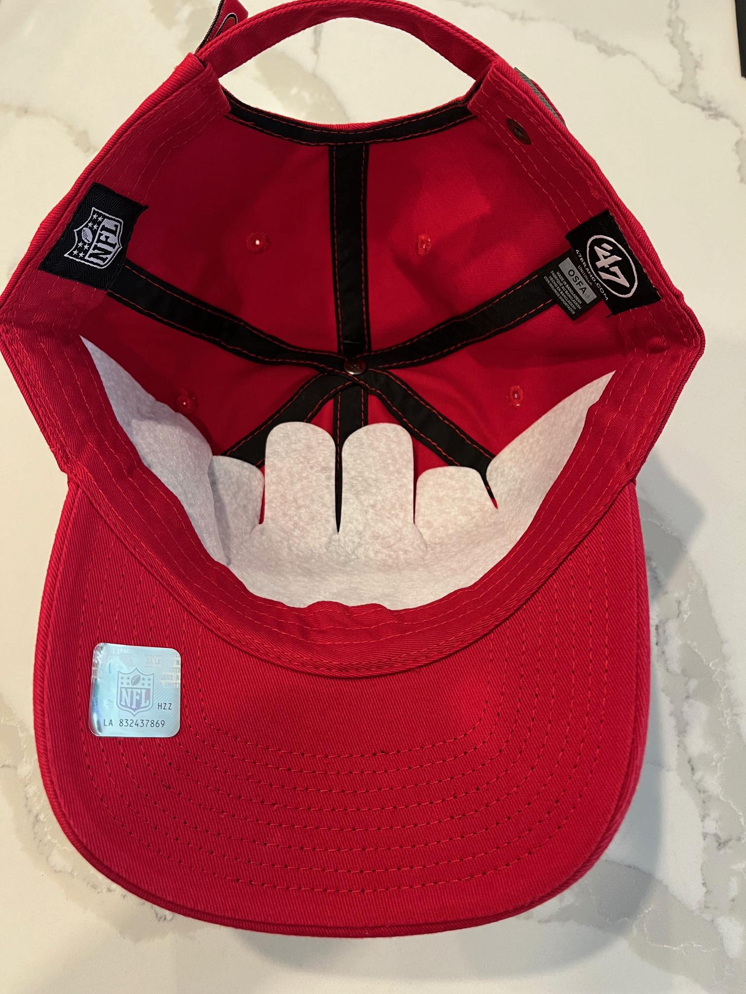San Francisco 49ers Red Hat: Hand-jeweled SF SWAROVSKI  display picture 2