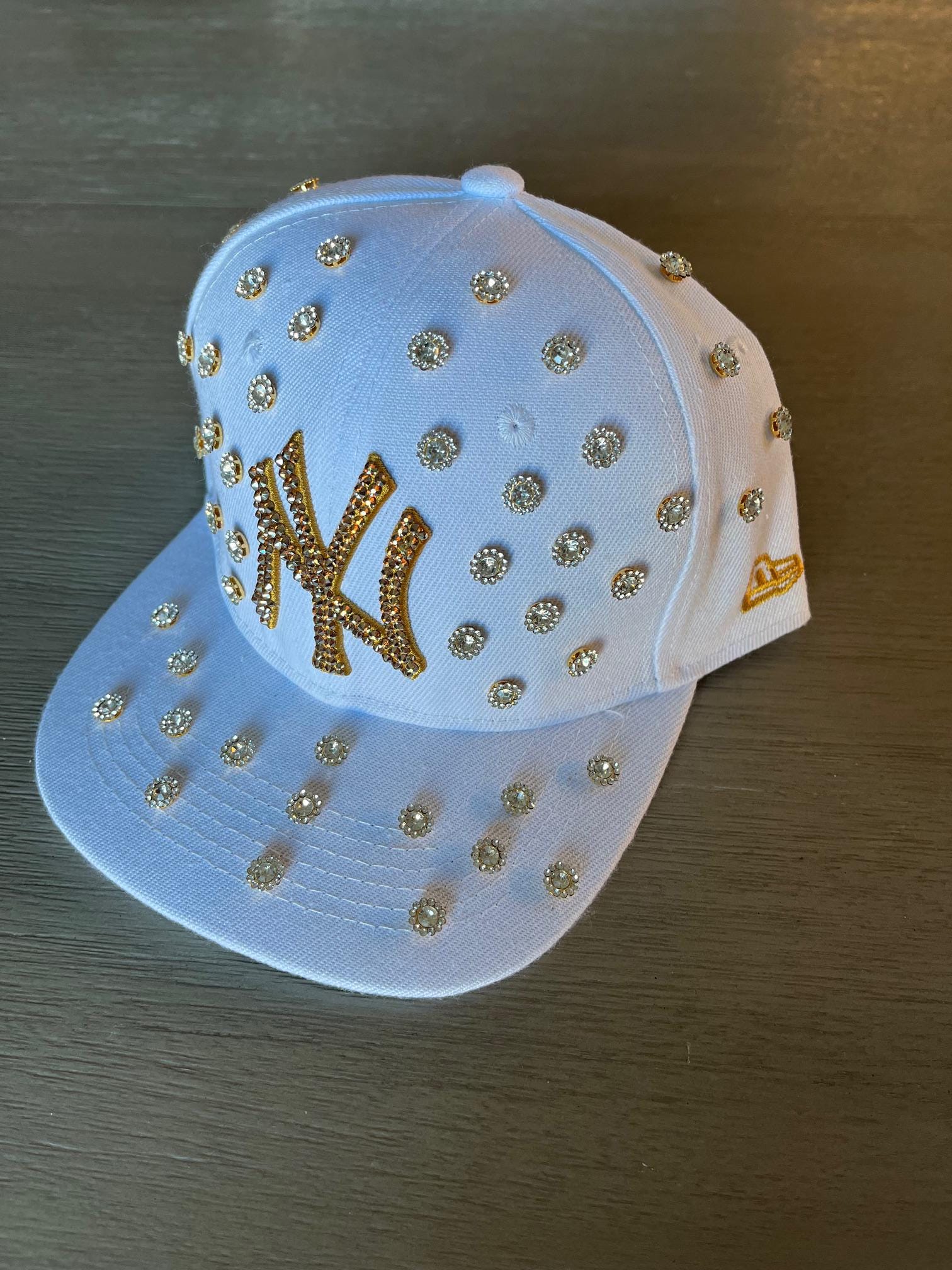 Swarovski crystal embellished UM adjustable flower print hat il_fullxfull.3887201957_qh3z.jpg main image 2