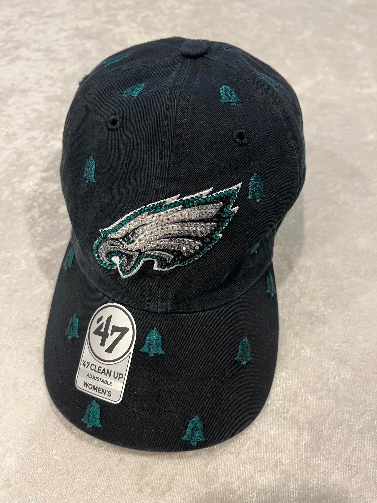 47 Brand Philadelphia Eagles Womens Hat Black NFL Adjustable Baseball Cap Men main image 2