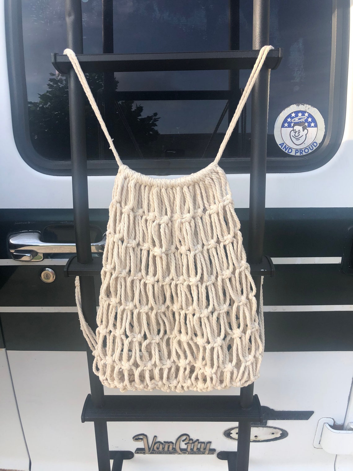 Macrame Backpack Macrame Drawstring Bag Boho Backpack Etsy