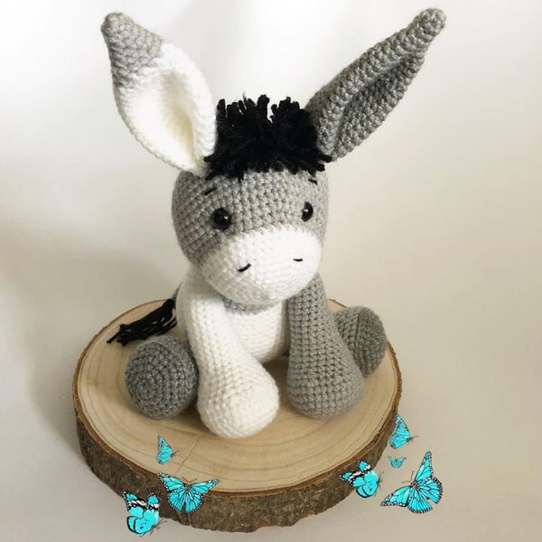 crochet pattern, donkey, amigurumi
