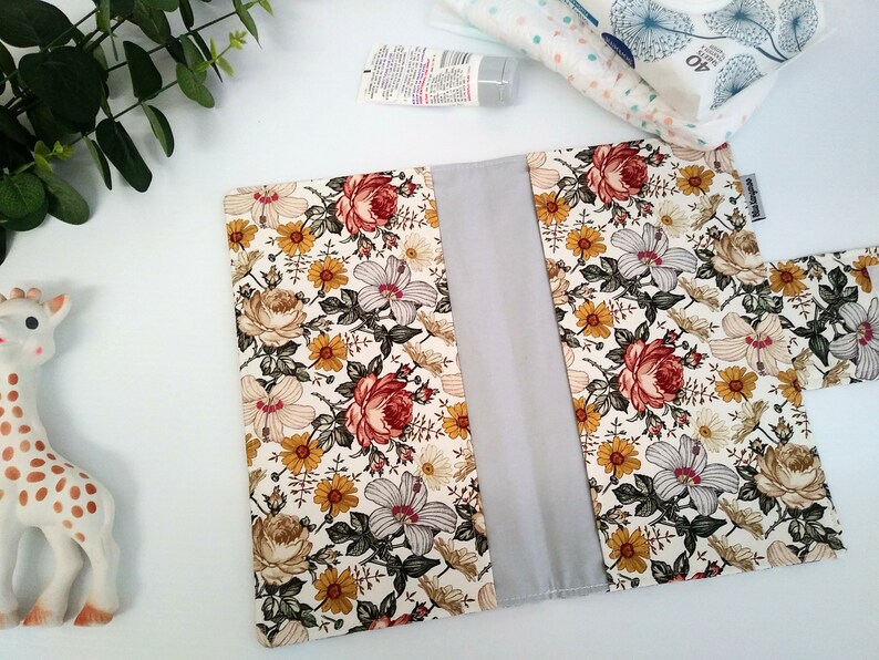 Floral Nappy Wallet Travel Nappy Clutch Diaper wallet Baby Etsy