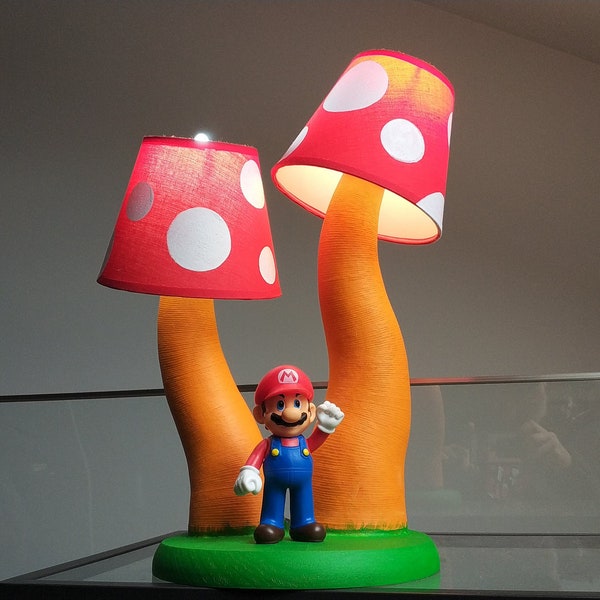 Mario and Mushrooms Lamp