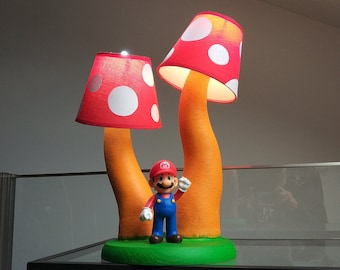 Mario and Mushrooms Lamp