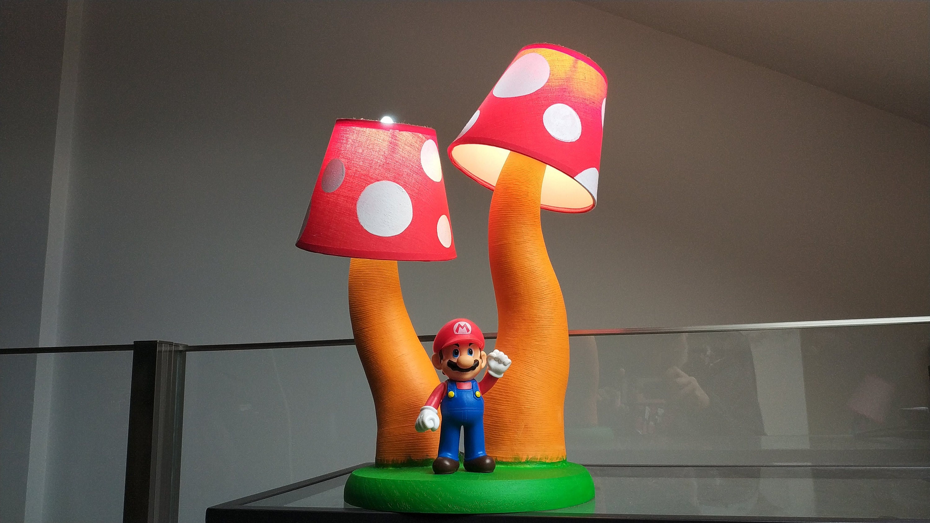 Mini Lámpara Mushroom 3D con sonido - Mario Bros