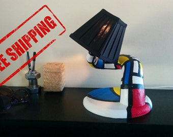 Mondrian table lamp Twister