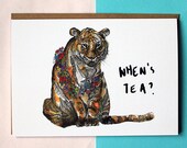 When's Tea? Tiger card