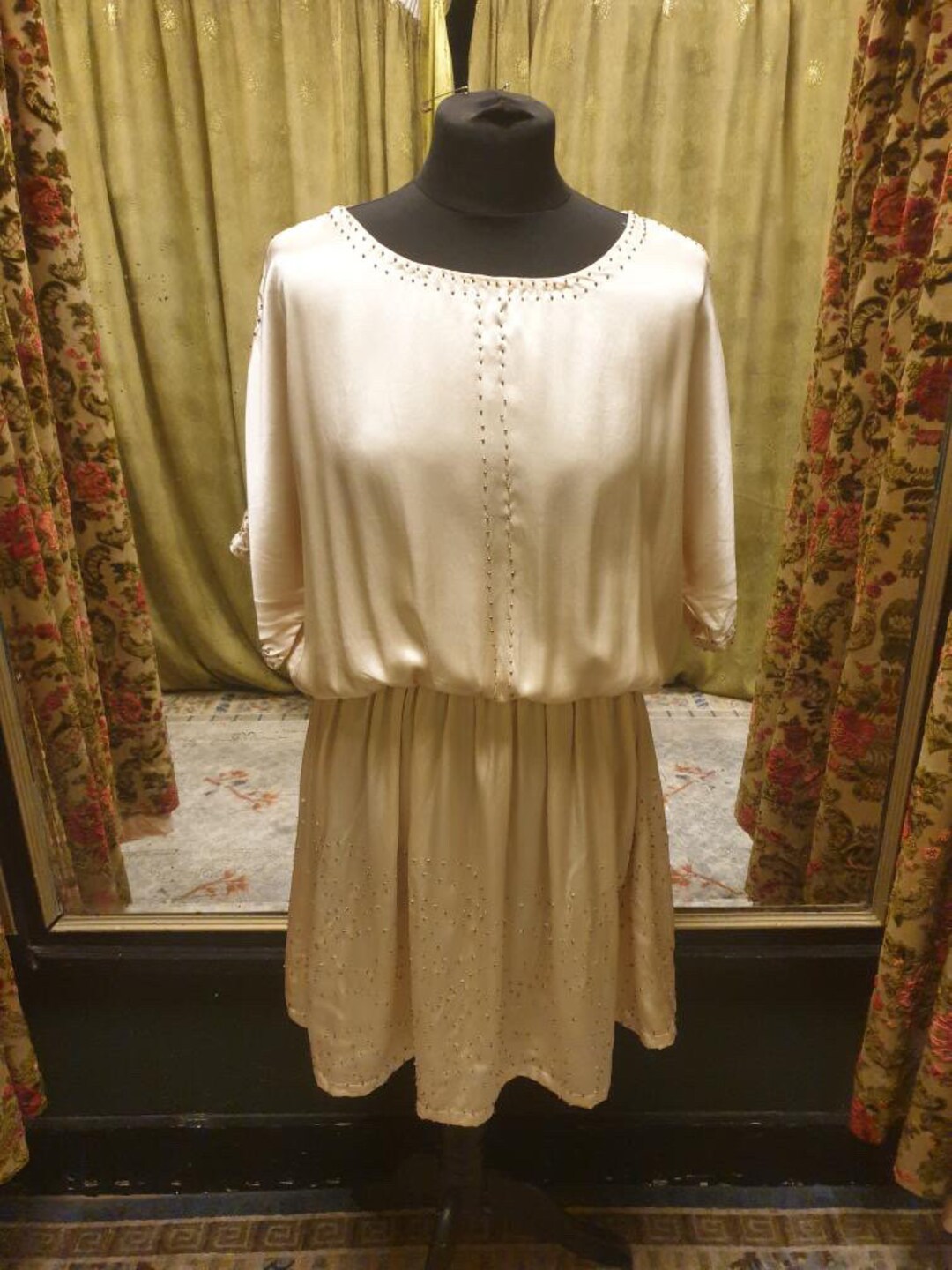 Topshop gold dress clearance