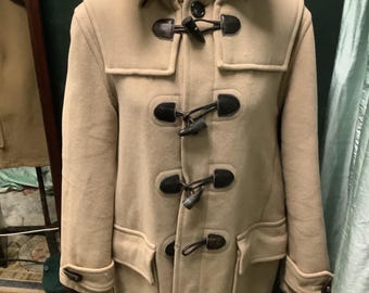 Beige wool trenh coat