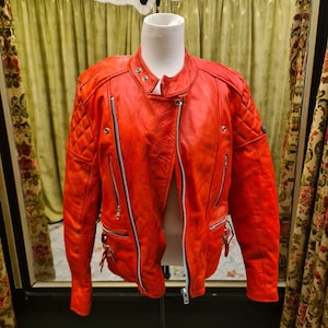 Red Mustang Motorcycle Jacket