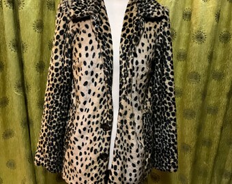 Leopard fur coat